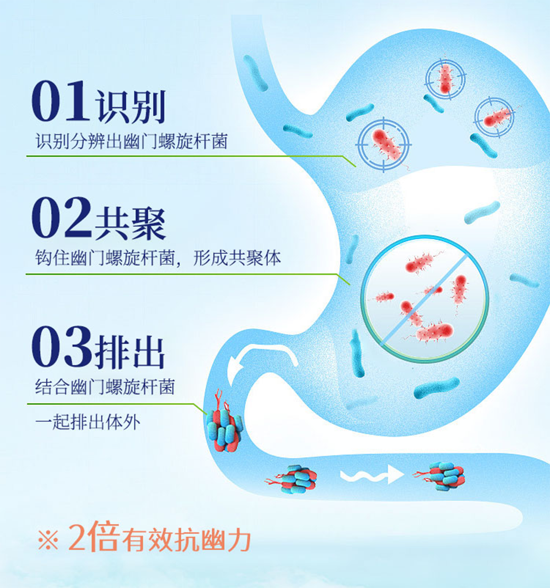 孩子幽门螺杆菌阳性怎么办？替代抗生素的后生元抗幽护胃原料来了